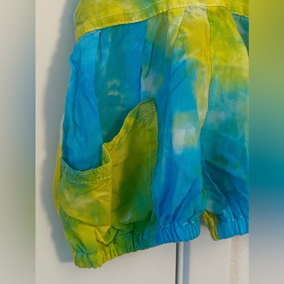 INFANT TYE-DYE Overall Shorts XS - Picture 5 of 7
